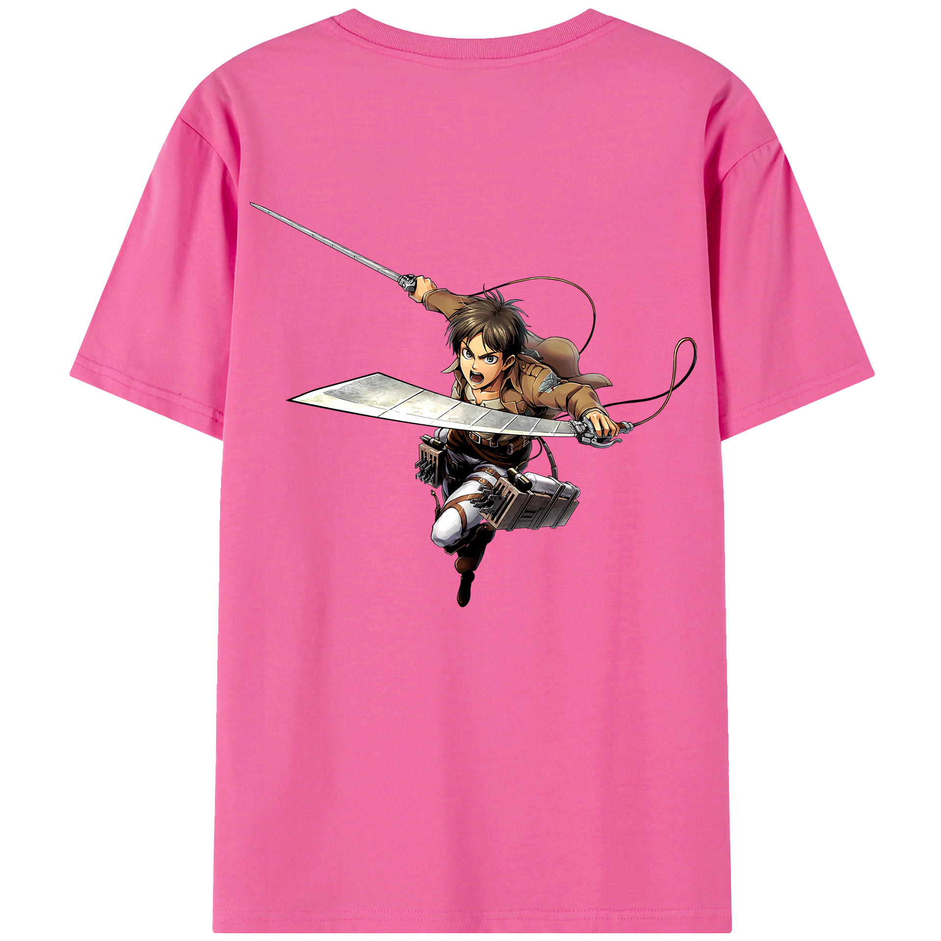 （画像用） 進撃の巨人 エレン･イェーガー Attack on Titan Eren Jäger レディース半袖Tシャツ(バックプリント)